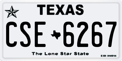 TX license plate CSE6267