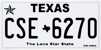 TX license plate CSE6270