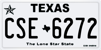 TX license plate CSE6272