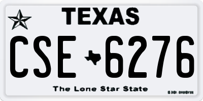 TX license plate CSE6276
