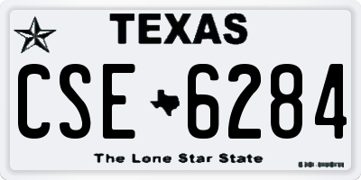 TX license plate CSE6284