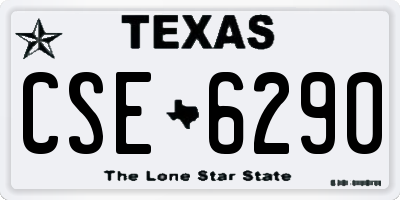 TX license plate CSE6290