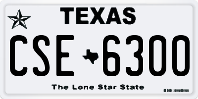 TX license plate CSE6300
