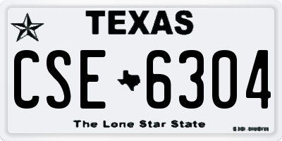 TX license plate CSE6304