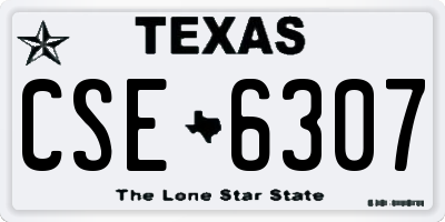TX license plate CSE6307