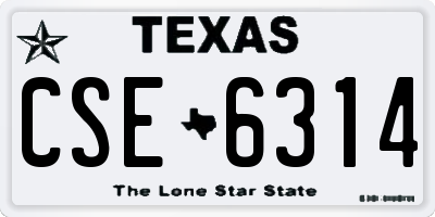 TX license plate CSE6314