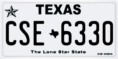 TX license plate CSE6330