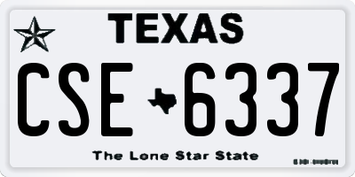 TX license plate CSE6337