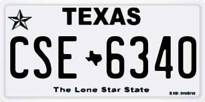 TX license plate CSE6340