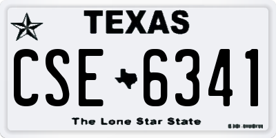 TX license plate CSE6341