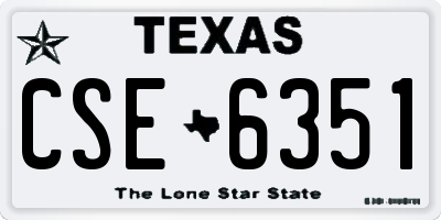 TX license plate CSE6351
