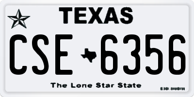 TX license plate CSE6356