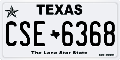 TX license plate CSE6368