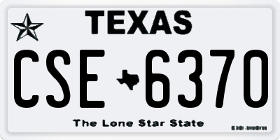 TX license plate CSE6370