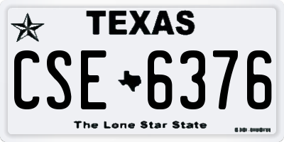 TX license plate CSE6376