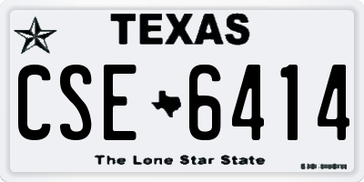 TX license plate CSE6414