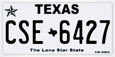 TX license plate CSE6427