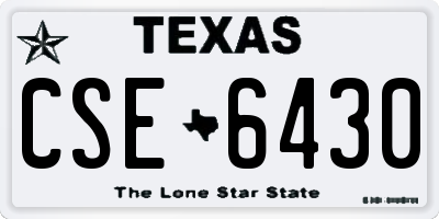 TX license plate CSE6430