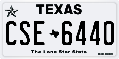 TX license plate CSE6440