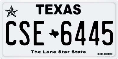 TX license plate CSE6445