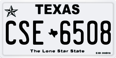 TX license plate CSE6508