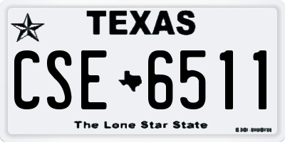TX license plate CSE6511