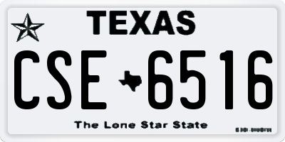 TX license plate CSE6516