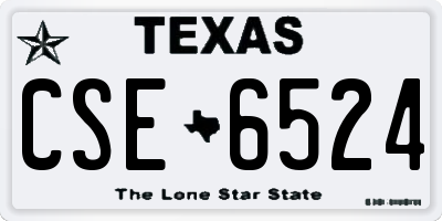TX license plate CSE6524