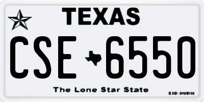 TX license plate CSE6550