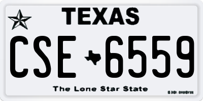 TX license plate CSE6559