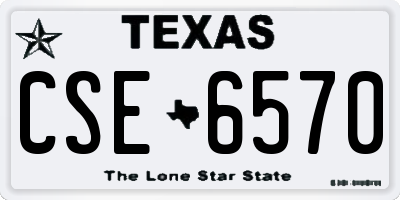 TX license plate CSE6570