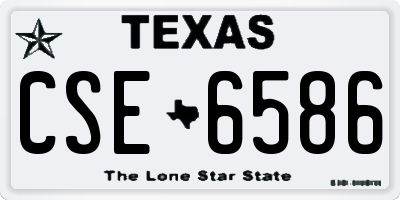 TX license plate CSE6586