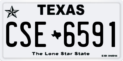 TX license plate CSE6591
