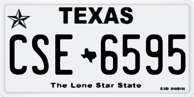 TX license plate CSE6595
