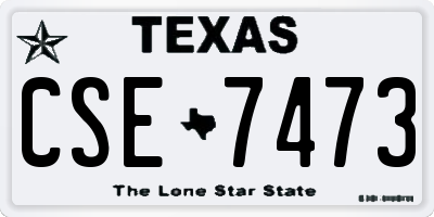 TX license plate CSE7473