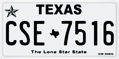 TX license plate CSE7516