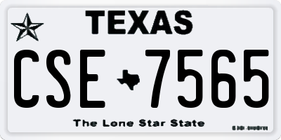 TX license plate CSE7565