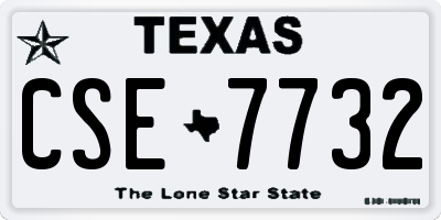 TX license plate CSE7732