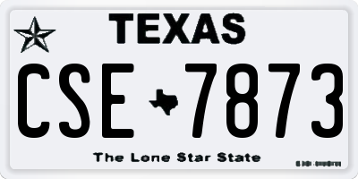 TX license plate CSE7873