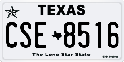 TX license plate CSE8516