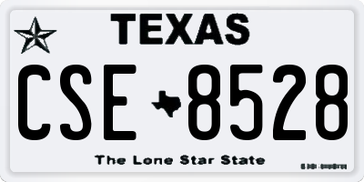 TX license plate CSE8528