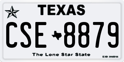 TX license plate CSE8879