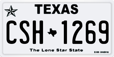 TX license plate CSH1269