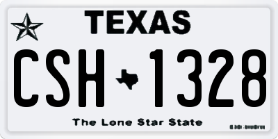TX license plate CSH1328