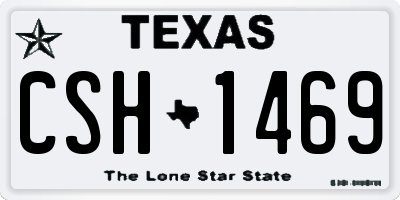 TX license plate CSH1469