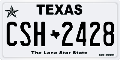 TX license plate CSH2428