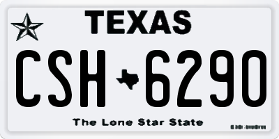 TX license plate CSH6290