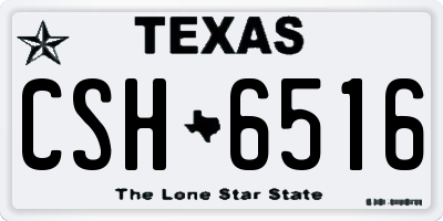TX license plate CSH6516