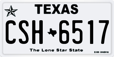 TX license plate CSH6517