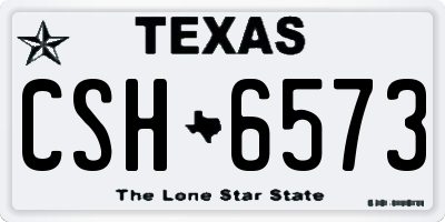TX license plate CSH6573